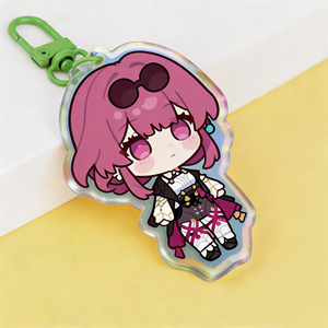 Custom Cartoon Acrylic UV Printing Waterproof Fashionable Key Chain Bag Hanging Souvenir Decoration Custom Logo Promotional - Product Image 1