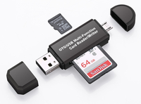 Hub OTG Tipe-C USB 2.0 3.0 Laris Manis, Adaptor OTG Pembaca/Penulis Kartu Micro TF untuk PC, Ponsel, Tablet