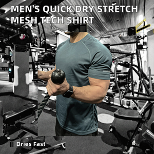 Camiseta Deportiva de Malla para Hombre, Ecológica, de Secado Rápido, Elástica, Transpirable, con Estampado Serigrafiado, de Manga Corta, 100% Poliéster - Product Image 2