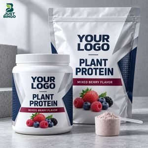 Poudre de protéines en emballage sachet, directement de l'usine, avec saveurs et étiquettes personnalisées - Product Image 1