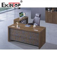 Ekintop exécutif meubles de bureau en bois antique bureau ovale