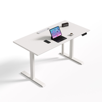 Escritorio de Computadora Ergonómico Moderno con Altura Ajustable Eléctricamente, Panel de Madera, para Oficina, Edificio, Hospital, Uso Comercial Directo