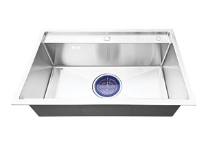 Évier de cuisine professionnel en acier inoxydable, design ferme, à cuve unique, à encastrer sous plan, fait main, cuve profonde, facile à nettoyer, garantie 3 ans - Product Image 3