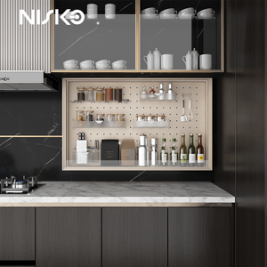 Nouveau panier élévateur NISKO <span class=keywords><strong>haut</strong></span> de gamme 2026 pour accessoires de <span class=keywords><strong>cuisine</strong></span>, rangement d'assaisonnements, couverts et vaisselle pour placards domestiques - Product Image 4