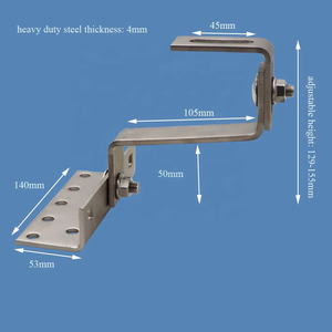 <span class=keywords><strong>Crochet</strong></span> de toit de panneau solaire réglable Système de montage de toit de tuile solaire en acier inoxydable Support de tuile d'<span class=keywords><strong>ardoise</strong></span> en céramique - Product Image 5