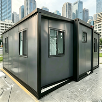 Maison conteneur préfabriquée économique et détachable, mini-maison extensible et amovible à faible coût pour jardin ou camp de construction