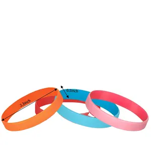 Silicone Promotional Wristbands Bracelet for Men Women Rubber Bracelet Gifts for Friends Team Members