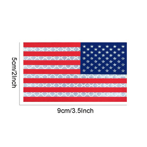 Personnalisé Tactique USA <span class=keywords><strong>Star</strong></span> Spangled <span class=keywords><strong>Banner</strong></span> IR Réfléchissant Crochet Boucle Patch avec 3D Gravure Laser pour Vêtements Chapeaux Sacs à Dos - Product Image 3