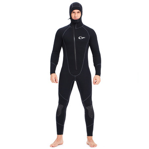 Combinaison de <span class=keywords><strong>plongée</strong></span> chaude en PVC 7 mm à manches longues, une pièce, avec fermeture éclair sur la poitrine, à capuche, pour homme, pour le surf, été - Product Image 6