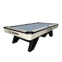 Nouveau design de billard américain Table de billard de 9 pieds de qualité Ardoise en bois massif Tables de billard à neuf balles