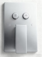 Robinet de douche thermostatique haut de gamme en laiton poli à poignée unique avec cartouche céramique et jets doux et puissants