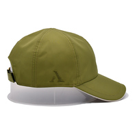Casquette de baseball verte en tissu nylon renouvelable, brodée, Gorras, vente en gros, casquette de papa en nylon à 6 panneaux, fabricant