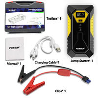 26800mAh 12V Paket Booster Baterai Mobil Portabel Darurat, Power Bank dan Jump Starter
