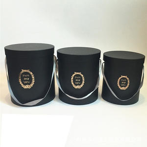 <span class=keywords><strong>Seau</strong></span> à fleurs rond de grande taille prêt à l'emploi boîte à fleurs ensemble de trois pièces bouquet cartable <span class=keywords><strong>seau</strong></span> à fleurs cylindrique en stock du fabricant - Product Image 6