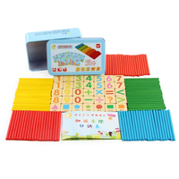 Juguetes educativos digitales de madera coloridos para la educación de la primera infancia. Palitos de Aritmética y Conteo para Niños