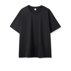 T-shirt Unisex a manica corta da uomo in cotone bianco oversize con spalle scoperte e Design t-shirt con stampa personalizzata di qualità
