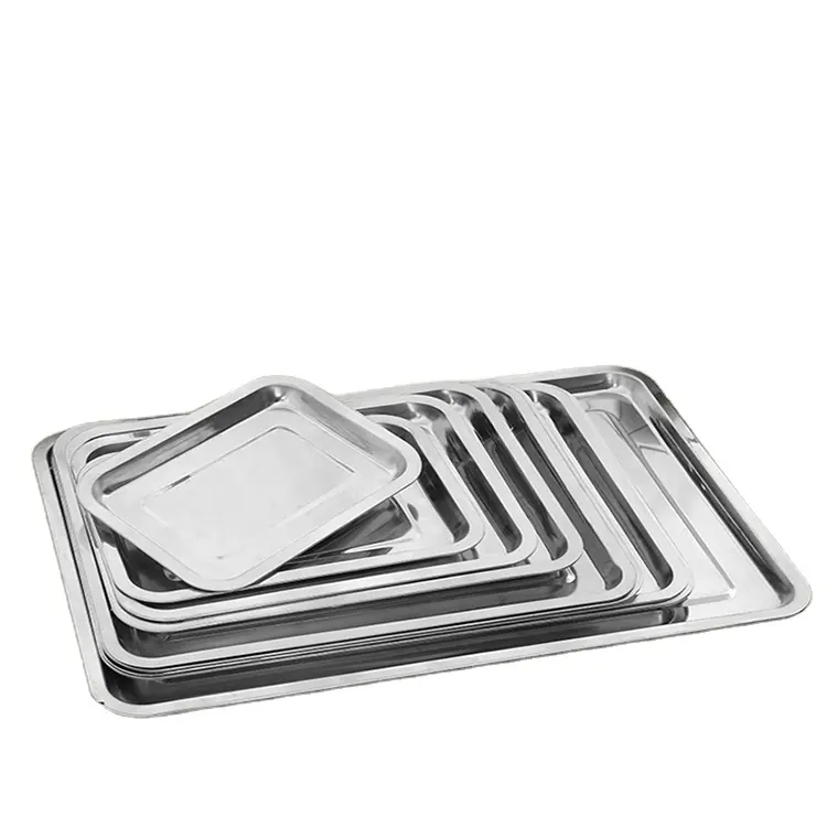 Stainless steel square stainless steel 410 stainless steel food service tray