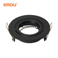ERDU 5 W LED Downlight Spotlight Module IP65 Étanche Gu10 GX53 Gu5.3 Mr16 6000K CCT pour Home Office Intérieur Aluminium Intégré