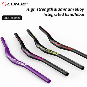LUNJE Pièces détachées et accessoires de vélo Guidon <span class=keywords><strong>VTT</strong></span> Rise 25mm pour guidon Road Mountain Custom 31.8mm * 780mm Bicycle Handle - Product Image 4