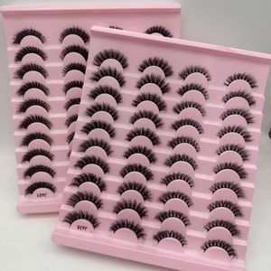 20 paires de faux <span class=keywords><strong>cils</strong></span> en vison synthétique moelleux en gros, <span class=keywords><strong>cils</strong></span> en vison pleine bande 20-en-1 - Product Image 4