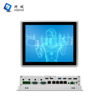 Panel de pantalla táctil capacitiva Lcd de 10,4 pulgadas PC Intel I3 I5 I7 7 8 10 11th J6412 POE LAN COM Panel Industrial integrado sin ventilador Pc