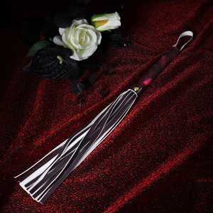 SM Sex PU <b>Leather</b> Wrist Handcuffs & Whip Tassel Loose Couple Training Props Small Punishment SP <b>Tools</b> Model QY3892 Drop Shipping - Product Image 3