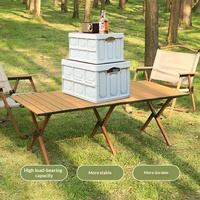 Ensemble de table et chaises pliantes en acier à haute teneur en carbone, ultra-léger, portable, pour le camping, la salle à manger, les voyages en voiture, les pique-niques, le glamping