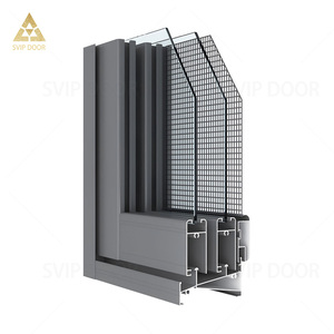 Fenêtres coulissantes en aluminium au design moderne, cadre en alliage d'aluminium, moustiquaire en acier inoxydable, ouverture horizontale, fenêtre <span class=keywords><strong>baie</strong></span> - Product Image 2