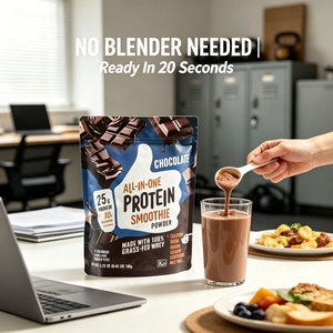 Batido de Proteína Vegano TODO EN UNO - Batido de Proteína de Suero de Leche 100% de Animales Alimentados con Pasto con Colágeno - Sin Gluten y Sin Azúcar Añadido - Product Image 4