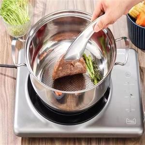 Casserole en acier inoxydable 4,1L-6L antiadhésive avec couvercle pour usage domestique - Product Image 2