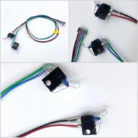 Câble de micro-interrupteur de fin de course étanche à 4 broches et 4 conducteurs, double canal, avec levier métallique pour imprimante 3D, CNC et automatisation