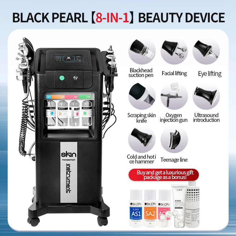Appareil de beauté noir 8 en 1