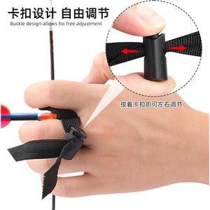 Protège-doigts de tir à l'arc en PU, double couche, ajustable avec fermeture auto-agrippante, pour arcs classiques et à tir droit, équipement de protection unisexe - Product Image 5