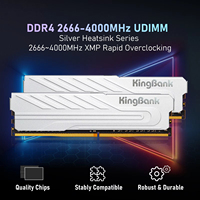 KingBank Computer Desktop Memory Ram DDR4 8G/16G/32G 3200/3600Mhz with Heatsink for AMD AM4/Intel DDR4 High Performance Platform