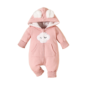 Mono de bebé de alta calidad 2026 al por mayor, de bajo precio, con diseño de marca, manga larga, cierre de cremallera, para recién nacido, otoño - Product Image 1
