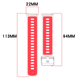 Bracelet de montre en silicone bicolore premium 22 mm avec boucle magnétique pliable compatible avec <span class=keywords><strong>Xiaomi</strong></span> Watch <span class=keywords><strong>5</strong></span>, Watch S4, Watch S3 - Product Image 4