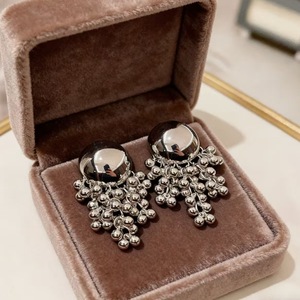 Pendientes Colgantes Vintage de Bola con Diseño de Lámpara de Araña, de Aleación Plateada, para Fiesta, Moda Femenina - Product Image 5
