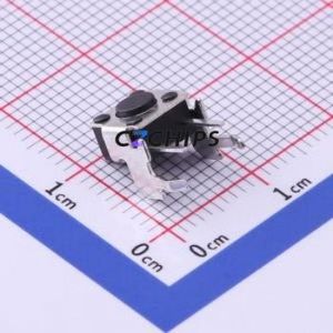 TS-1093A-A1B3-D2 Tactile Switch Through hole Component THT Switch Single Pole Single Throw Round Button 2.5N Right Angle Insert - Product Image 1