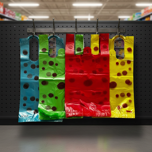 Fournisseur chinois de sacs en plastique thermoscellables durables et colorés, sacs en polyéthylène/polythène avec logo personnalisé pour l'emballage - Product Image 1