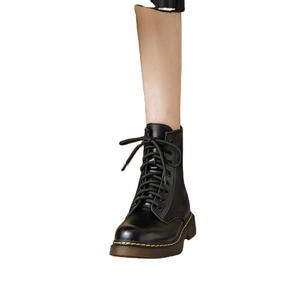 2022 New Women's Shoes Simple Fashion Style Leather Short Boots - Product Image 6