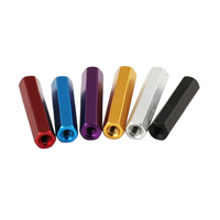 Écrous hexagonaux longs et robustes en aluminium 6061 7075 anodisé blanc, rouge, bleu, jaune, en acier allié, M6 M10 M16, DIN6334