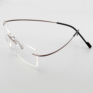 SUNNY Chất Lượng Cao <span class=keywords><strong>B</strong></span> Titan Không Có Vành Kính Khung Chống Ánh Sáng Màu Xanh Quang Kính Theo Toa Kính Trọng Lượng Nhẹ Kính Mắt - Product Image 2