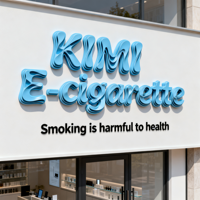 Enseigne publicitaire personnalisée en lettres 3D rétroéclairées à LED, en aluminium et acier inoxydable, étanche IP65