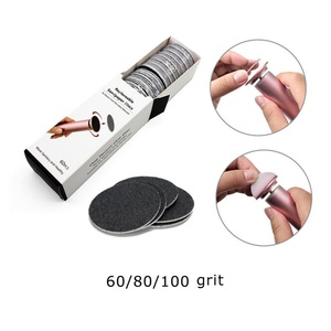 60 disques de ponçage remplaçables de 43 mm pour pédicure, accessoires de polissage pour ponceuse à pieds, outil de suppression des cuticules et des callosités - Product Image 2