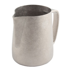 Capacité de 350 ml, échelle de mesure transparente à l'intérieur, pichet à mousse de lait en titane - Product Image 5