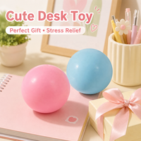 KK Jouet Squishy Rond Doux 10CM en TPR, Jouet Anti-Stress Kawaii en Forme de Pâtisserie Simple, Jouet de Décompression pour Enfants, Cadeaux de Fête