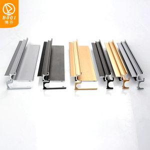 Boutons de meubles en Zamak à poignée cachée en or pour armoires de chambre à coucher et commode Poignées de tiroir en forme de L pour villa et cuisine - Product Image 2