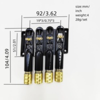 Kit de pont de basse électrique sans tête à 4 cordes de qualité supérieure, avec sellettes supérieures et inférieures complètes en alliage de cuivre, pièces de pont de guitare