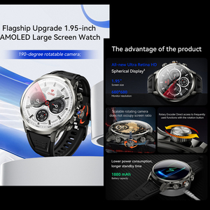 Tùy Chỉnh Điện Thoại Thông Minh Đồng Hồ Với Thẻ Sim Và HD Máy Ảnh Nhà Máy Trực Tiếp 1100MAh 4G <span class=keywords><strong>Wifi</strong></span> GPS NFC Thanh Toán Theo Dõi Sức Khỏe - Product Image 3