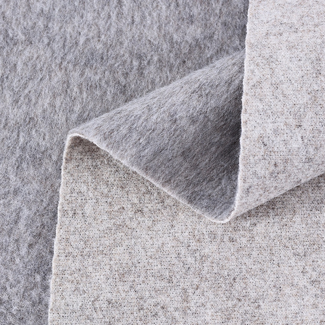 Wholesale Wool and Cashmere Fabric, Solid Color, Thickened, Suitable for Autumn and Winter Coats Capes and Clothing Wool Fabric.